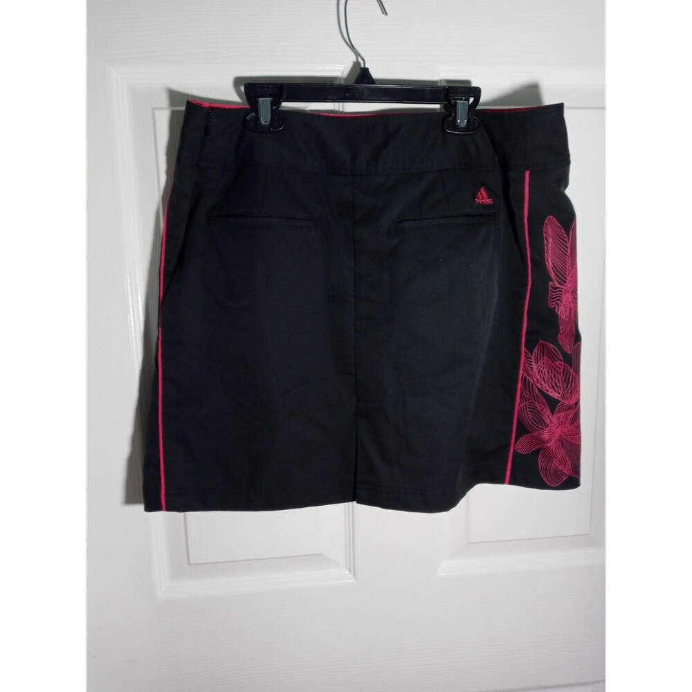 Adidas Climacool Women’s Athletic Golf Tennis Skort Size 8 Black Pink Floral